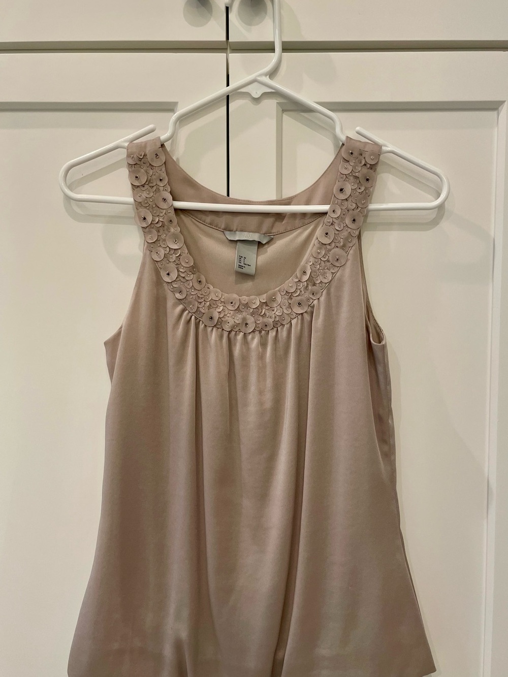 Sleeveless Embellished Top - Size 2